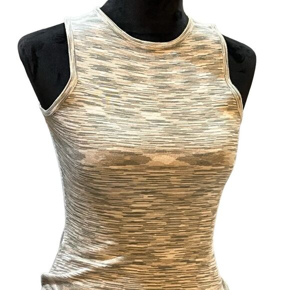 DNA Couture Sleeveless Bodycon Dress size Small Viscose Cinched Drawstring Sides - Picture 2 of 12